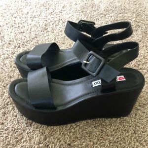 Womens size 11 wedge platform sandals